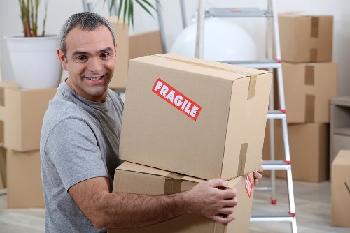 Packing materials and organised moving boxes for a Queens Park home