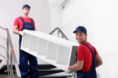 Office removals team planning a business relocation in Queens Park