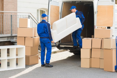 Commercial furniture pick-up for office desks and chairs in Queens Park