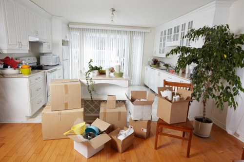 Furniture removal team managing a local move in Queens Park