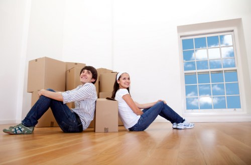 Professional relocation setup for a Queens Park property move
