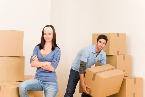 Local removals vehicle supporting a residential or commercial move in Queens Park