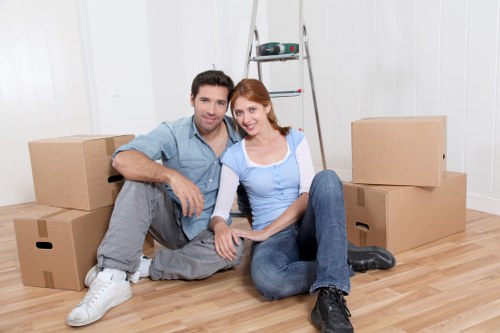 Loading household items safely during a Queens Park removal