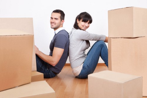 Careful packing and furniture handling for a flat move in Queens Park