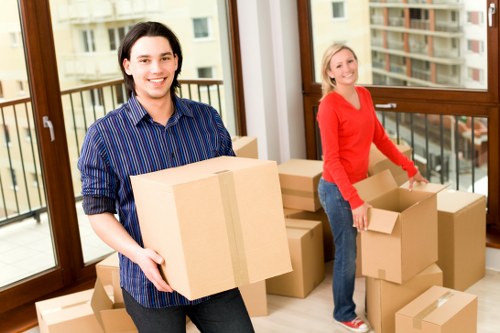 Careful unloading and placement during a Queens Park house move